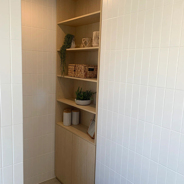 White Bella Subway Tile Matte 65 x 265 x 6mm Ceramic | The Blue Space
