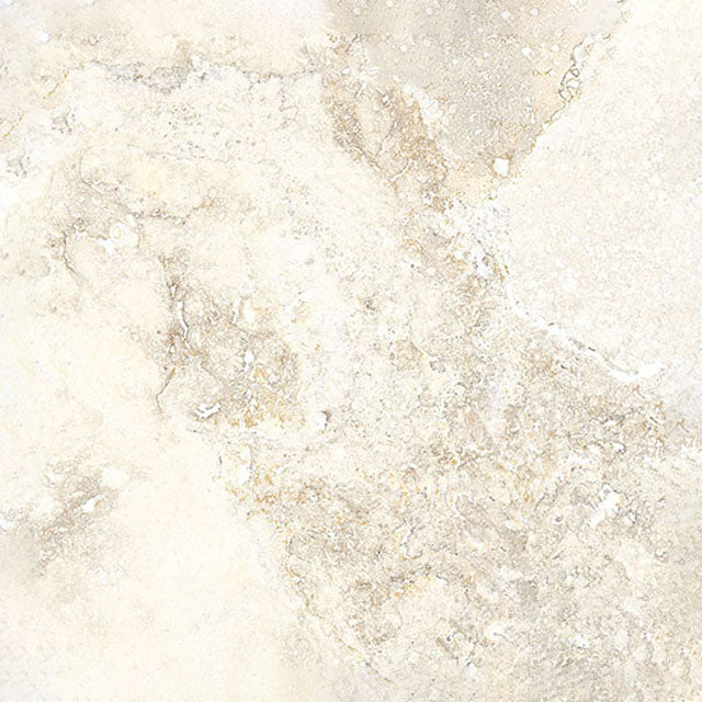 White Classico Travertine Italian Porcelain Tile 600x600x9mm | The Blue Space