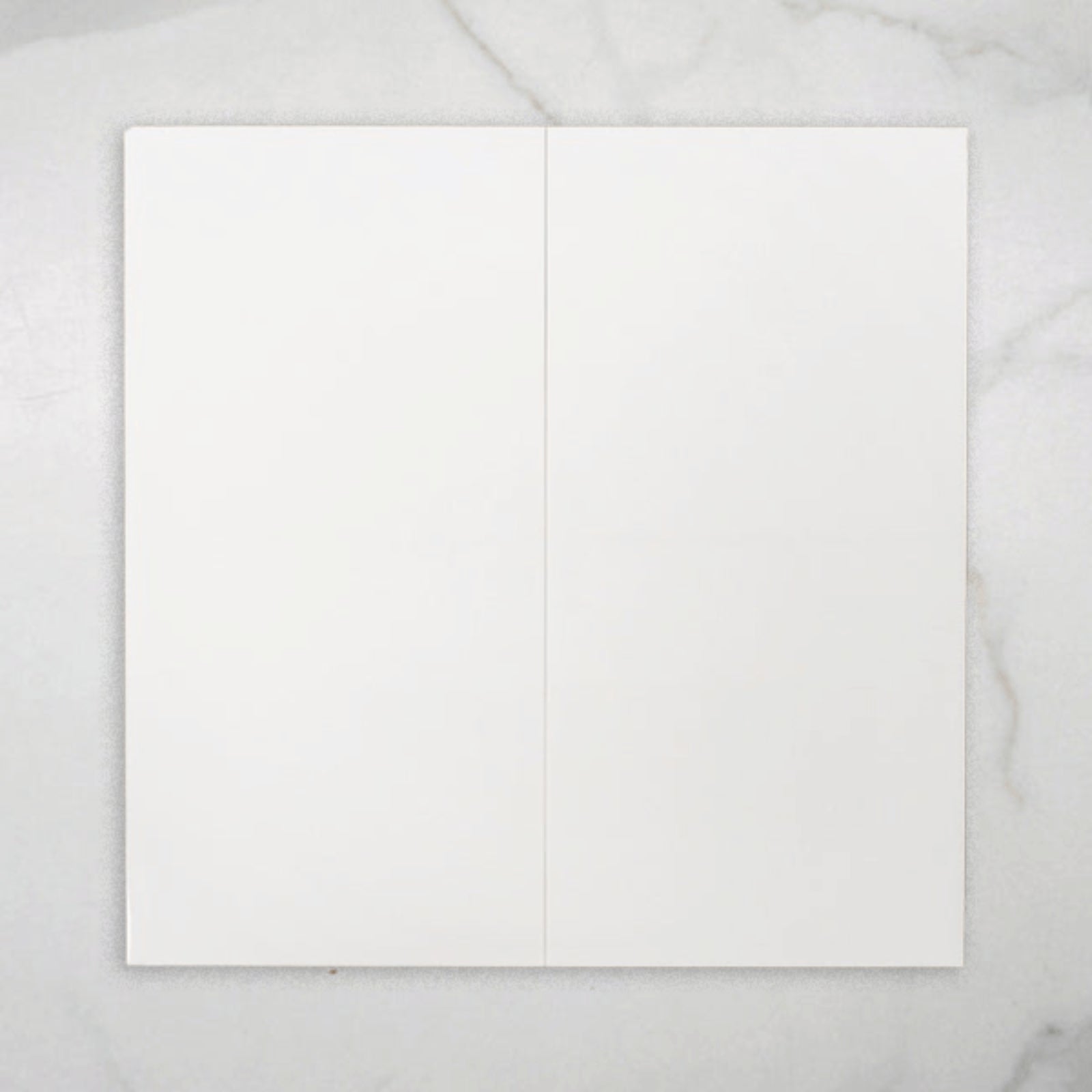 Faces White Gemma Tile Rectified Matt 300 x 600 x 9mm Ceramic 36WHMPRO - The Blue Space