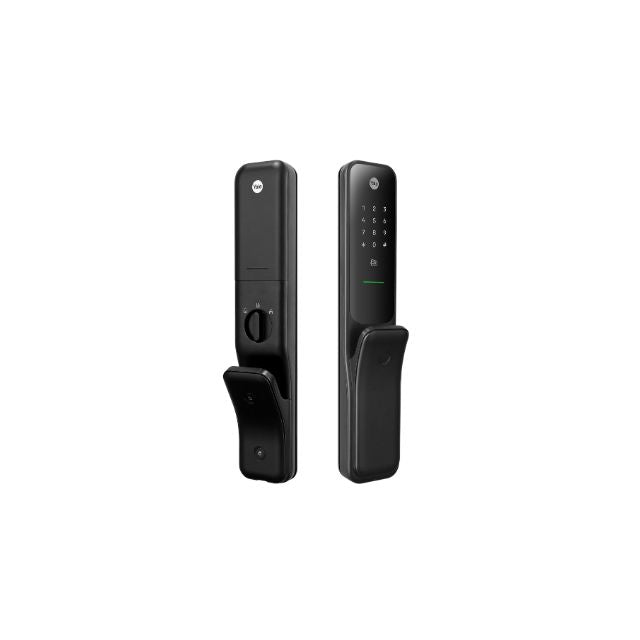 Angles Yale Kyra Pro Smart Push/Pull Mortice Lock with Yale Home Module Matte Black YKR/60/HK/MBK - The Blue Space