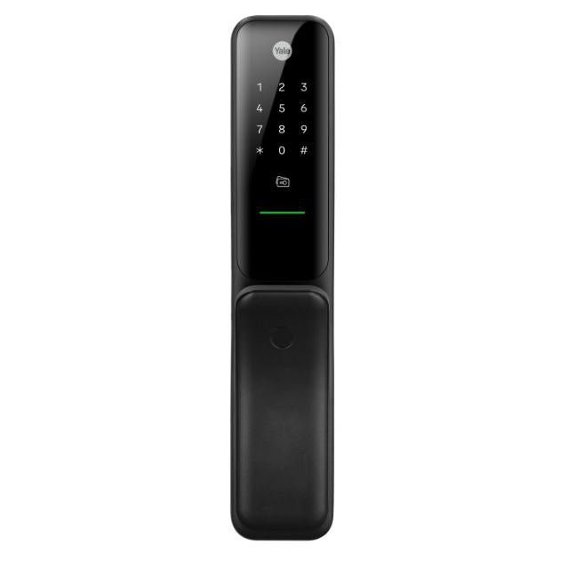 Yale Kyra Pro Smart Push/Pull Mortice Lock with Yale Home Module Matte Black