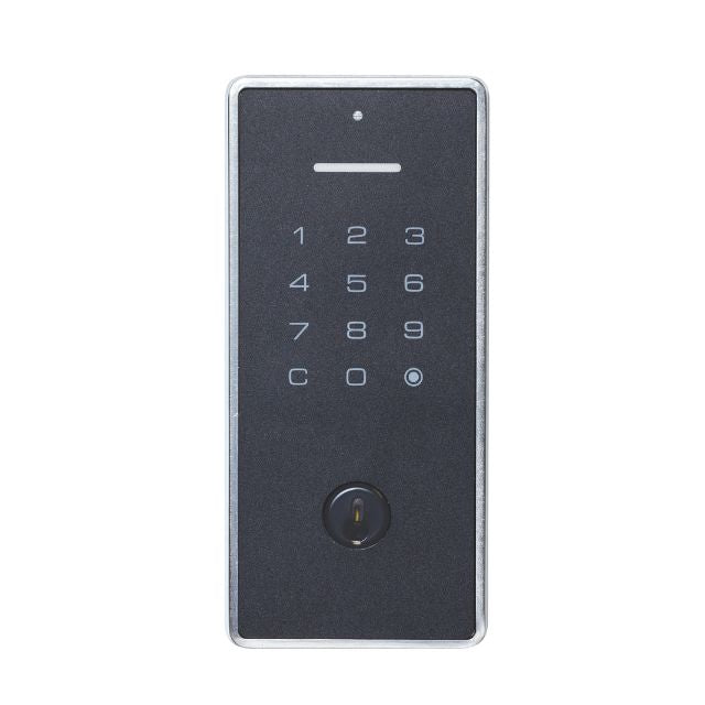 Exterior Yale Libi Digital Deadbolt Keyed Satin Nickel YLBD226NRSN - The Blue Space