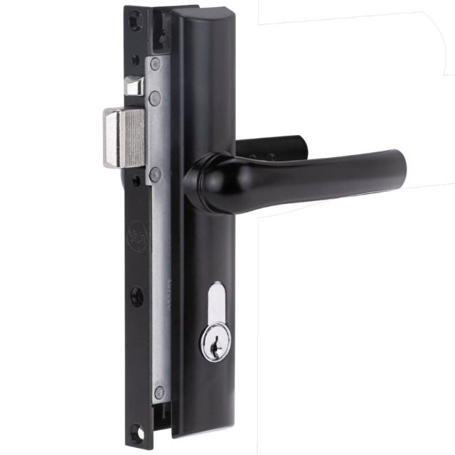 Exterior Yale Quattro Hinged Security Door Lock Black Y8104BLKDP - The Blue Space