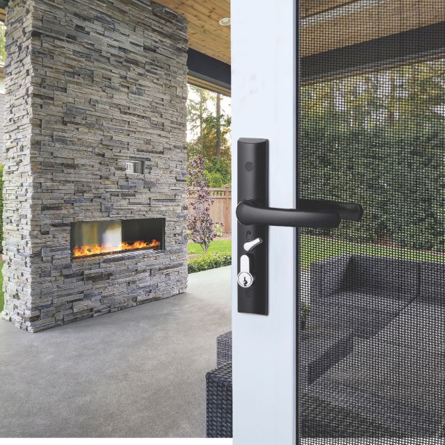 Lifestyle Yale Quattro Hinged Security Door Lock Black Y8104BLKDP - The Blue Space