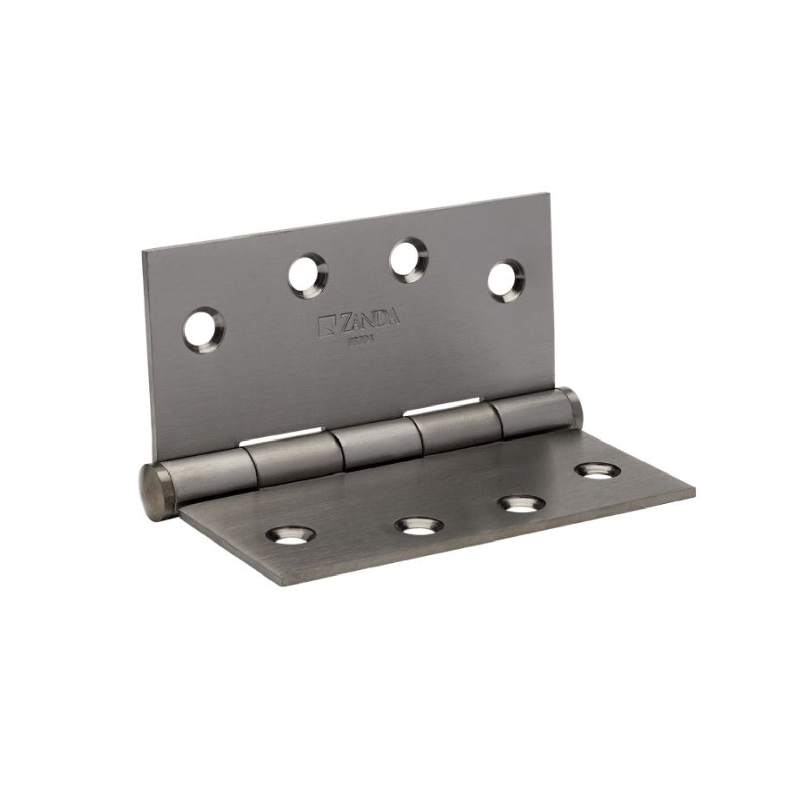 Zanda Butt Hinge Fixed Pin 100 x 100 x 2.5mm Graphite Nickel 5910.GN - The Blue Space