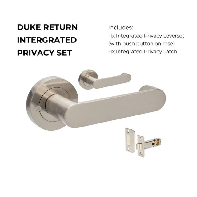 Zanda Duke Return Privacy Set Brushed Nickel 10052.BN - The Blue Space