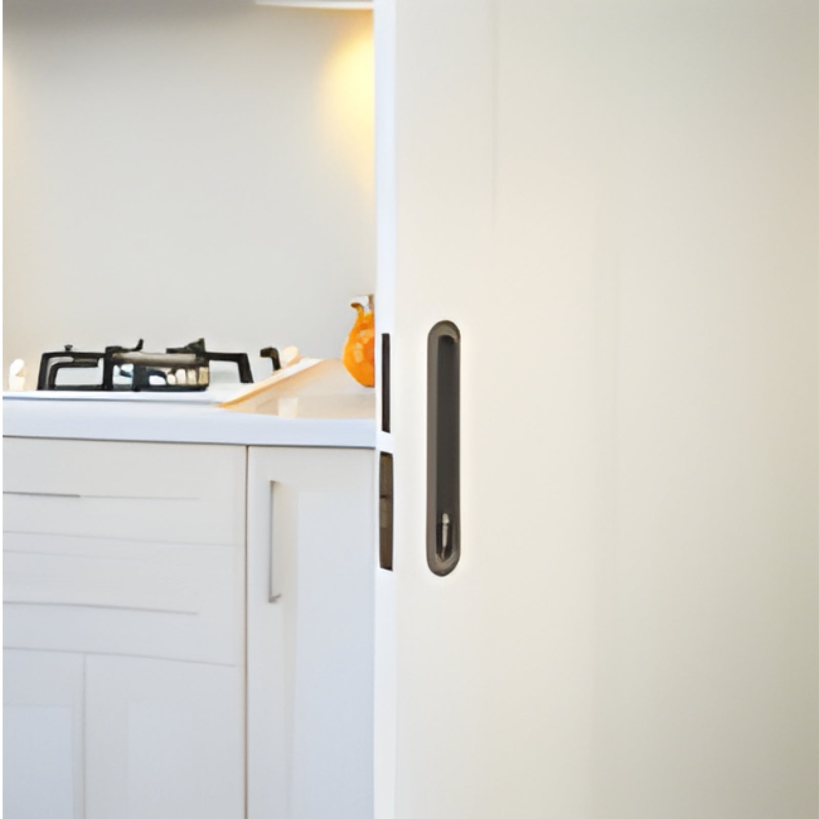 Lifestyle Zanda Duke Sliding Door Euro Lock Kit 250 x 40mm Graphite Nickel 1185.GN - The Blue Space