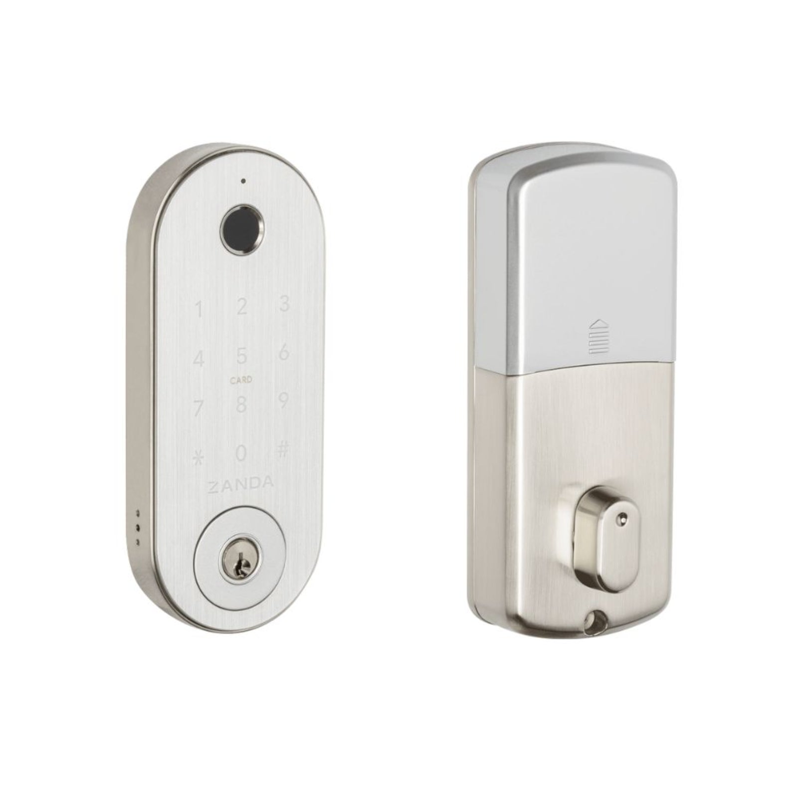 Set Zanda Stealth Smart Lock Deadbolt Brushed Nickel 1320.BN - The Blue Space
