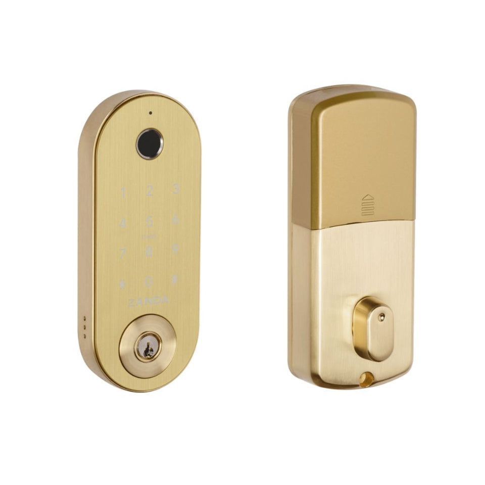 Zanda Stealth Smart Lock Deadbolt Satin Brass