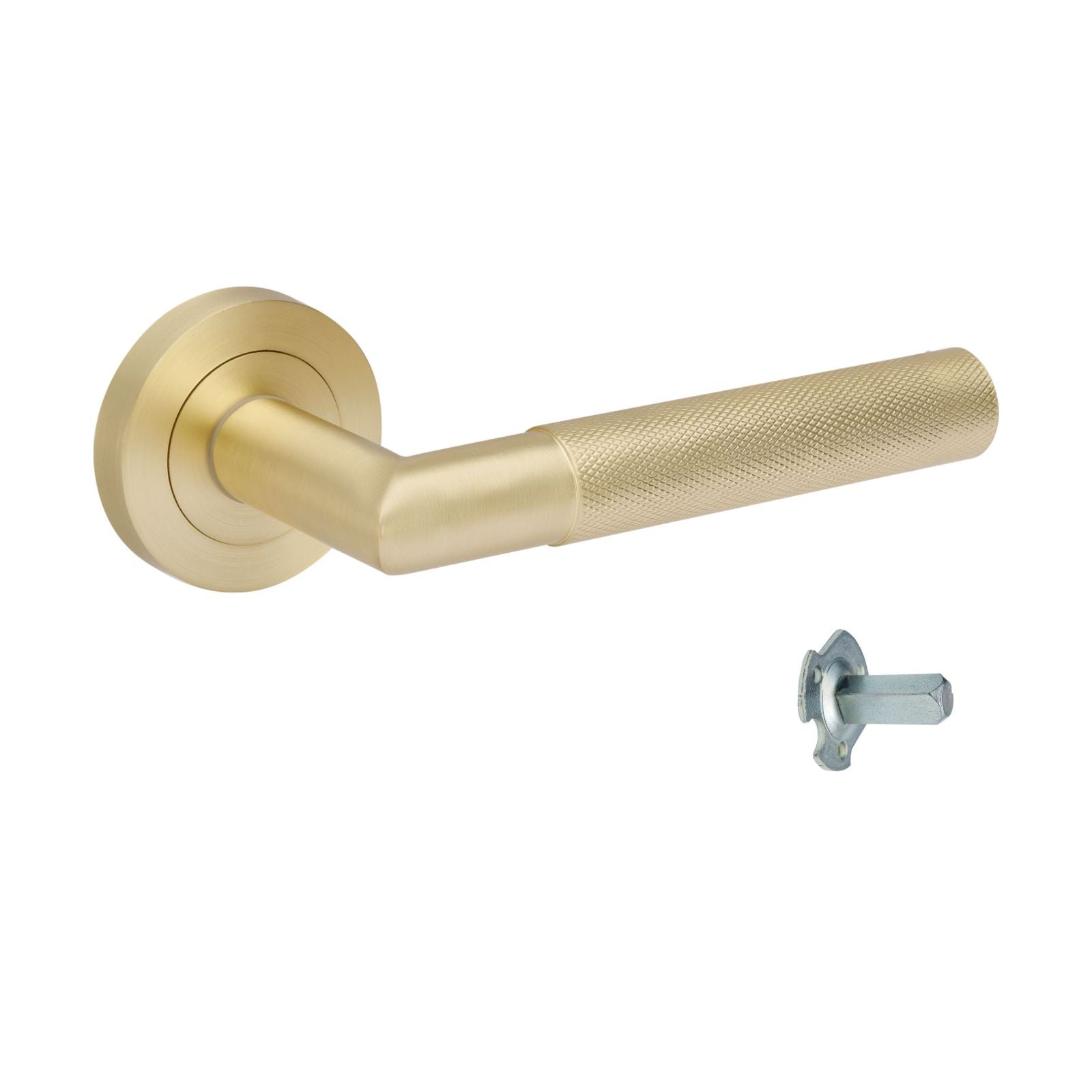 Zanda Vertex Dummy Lever Set Satin Brass 10033.D.SB - The Blue Space