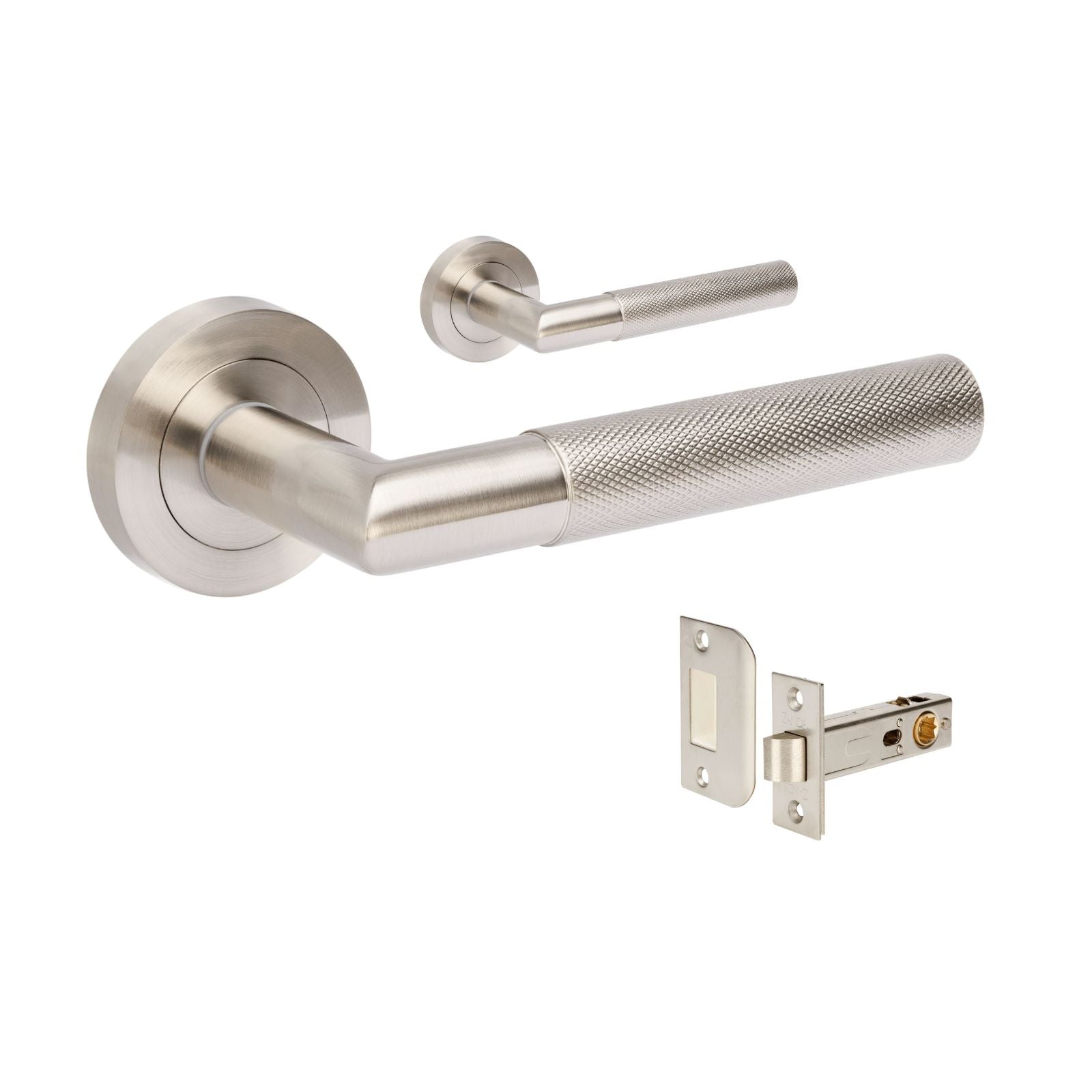 Zanda Vertex Passage Lever Set Brushed Nickel 10031.BN - The Blue Space