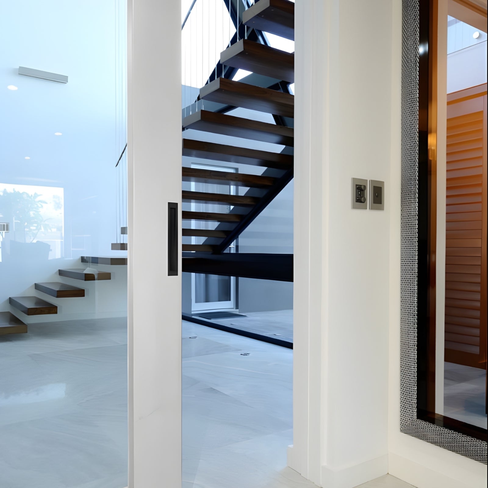 Lifestyle 1 Zanda Verve Flush Pull 200 x 37mm Matte Black 5304.BLK - The Blue Space