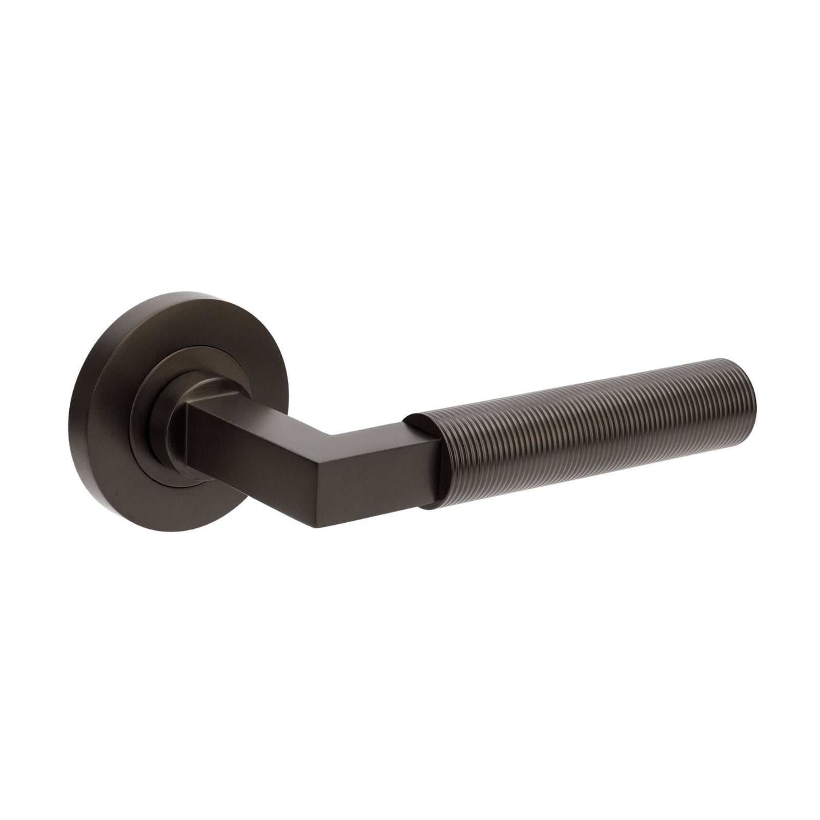 Set Zanda Zurich Fluted Lever Set Only Graphite Nickel 9355.GN - The Blue Space