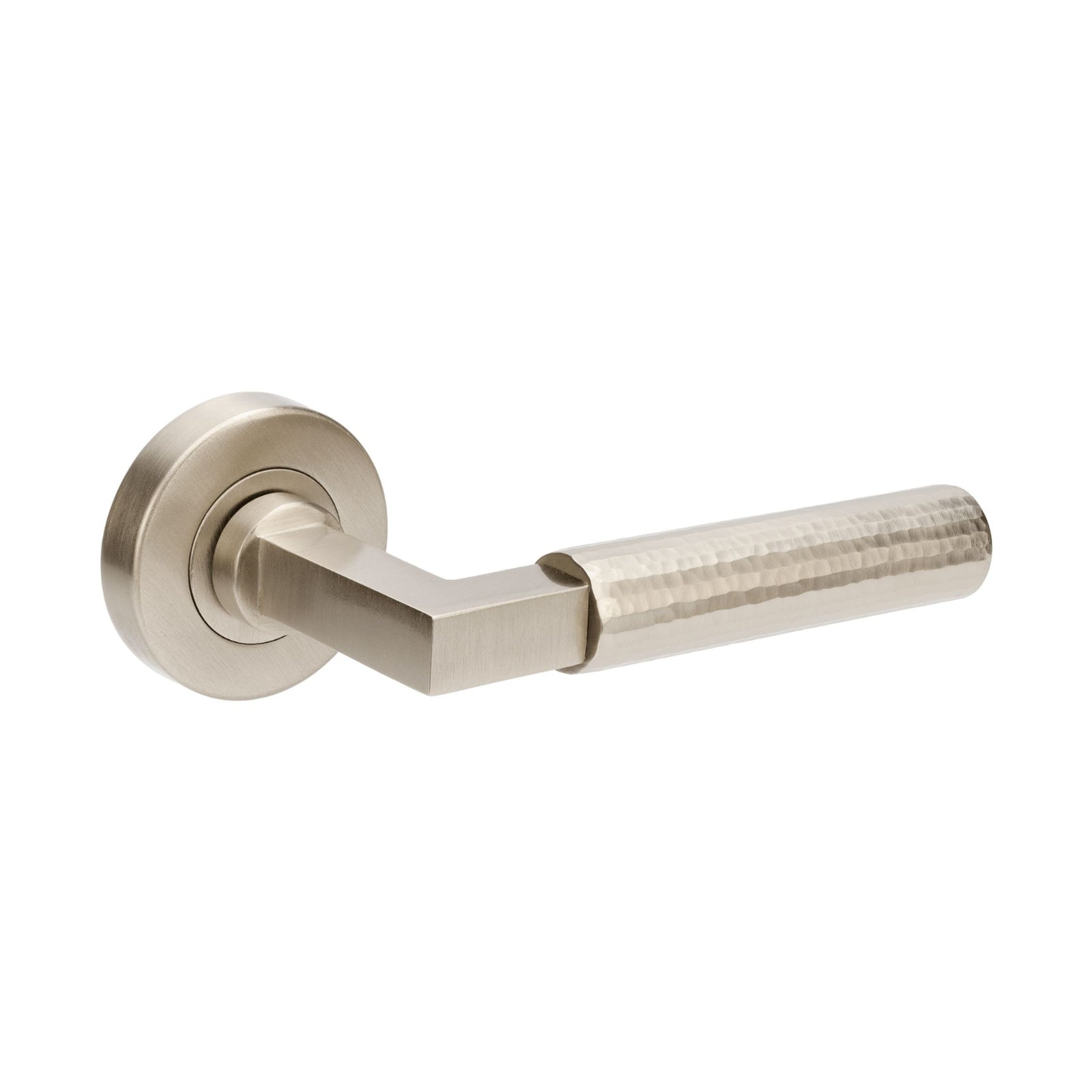 Set Zanda Zurich Hammered Lever Set Only Brushed Nickel 9335.BN - The Blue Space