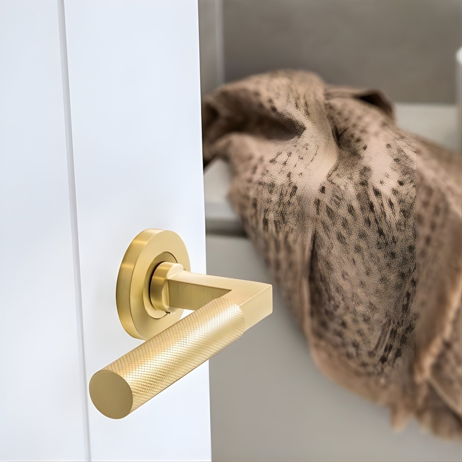 Zanda Zurich Dummy Door Handle Set Satin Brass