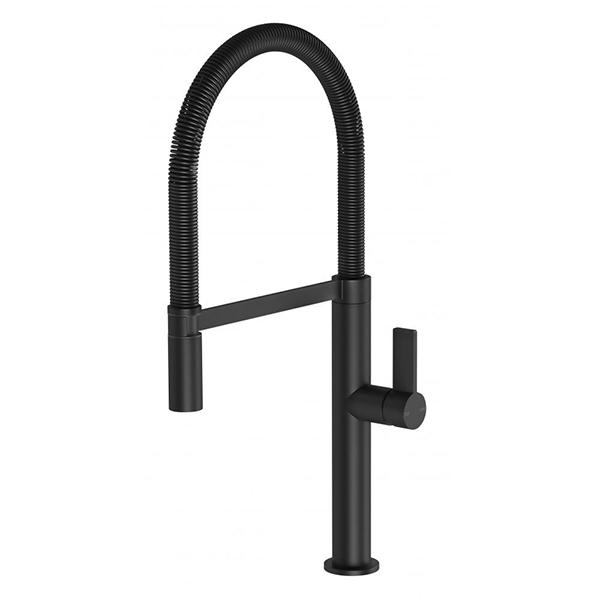 Phoenix Prize Flexible Coil Sink Mixer - Matte Black Online at The Blue Space