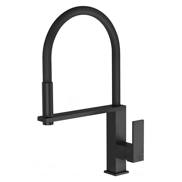 Phoenix Vezz Flexible Hose Sink Mixer (Square) - Matte Black Online at the Blue Space