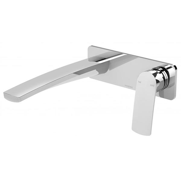Phoenix Mekko Wall Basin/Bath Mixer Set 200mm - Chrome Online at The Blue Space