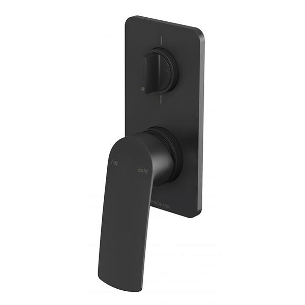 Phoenix Mekko SwitchMix Shower/Bath Diverter Mixer - Matte Black FULL SET
