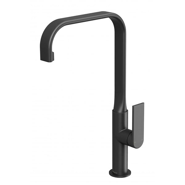 Phoenix Teel Sink Mixer 200mm Squareline - Matte Black at The Blue Space