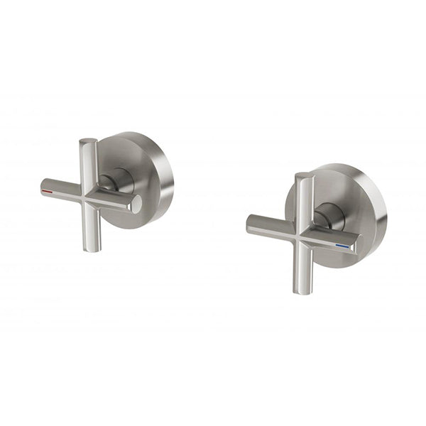 Phoenix Vivid Slimline Plus Wall Top Assemblies - Brushed Nickel online at The Blue Space