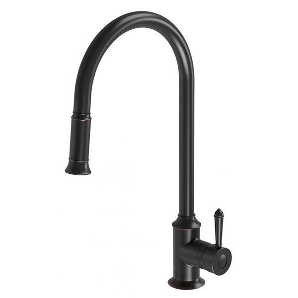 Phoenix Nostalgia Pull Out Sink Mixer - Antique Black - the blue space