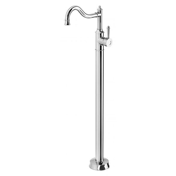 Phoenix Nostalgia Floor Mounted Bath Mixer - Chrome - the blue space