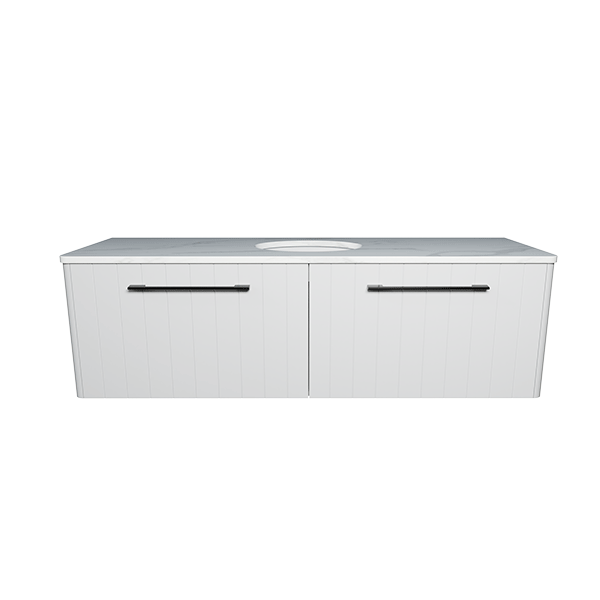 Timberline Saba Wall Hung Vanity With Under Counter Basin 1500mm Single Bowl - The Blue Space