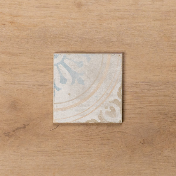 Valencia Antique Decor Matt P4 Cushioned Edge Porcelain Tile 150x150mm - The Blue Space