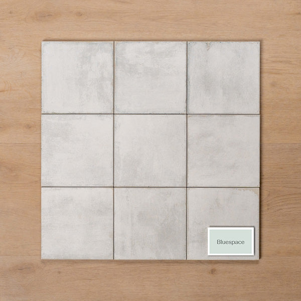 Valencia White Matt P4 Cushioned Edge Porcelain Tile 150x150mm Straight Pattern - The Blue Space
