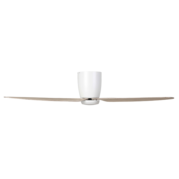 Eglo Seacliff 52" 132cm DC Ceiling Fan with 15W LED CCT Light White with Oak online at the Blue Space