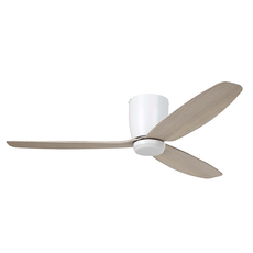 Eglo Seacliff 52" 132cm DC Ceiling Fan with 15W LED CCT Light White with Oak online at The Blue Space