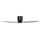 Eglo Seacliff 52" 132cm DC Ceiling Fan with 15W LED CCT Light Black with Light Walnut online at The Blue Space