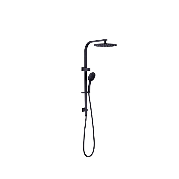 Nero Mecca/Bianca Round Shower Set Matte Black | The Blue Space