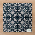 Airlie Dark Blue Matt Cushioned Edge Porcelain Tile 200x200mm Straight Pattern - The Blue Space