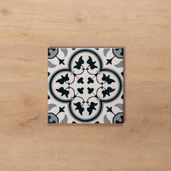 Airlie Mid Blue Matt Cushioned Edge Porcelain Tile 200x200mm - The Blue Space