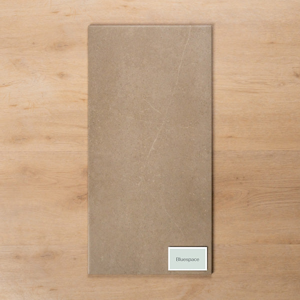 Burleigh Latte Matt Cushioned Edge Porcelain Tile 300x600mm - The Blue Space