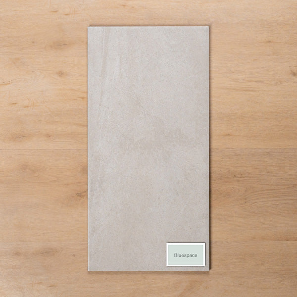 Burleigh Silver Matt Cushioned Edge Porcelain Tile 300x600mm - The Blue Space