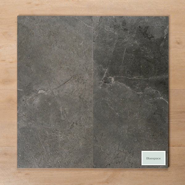 Casuarina Charcoal Honed Porcelain Tile 300x600mm Double - The Blue Space