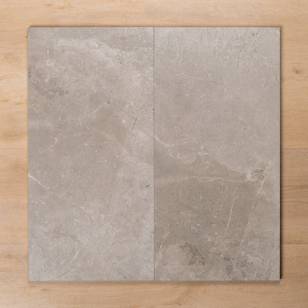 Casuarina Grey Honed Porcelain Tile 300x600mm Double - The Blue Space