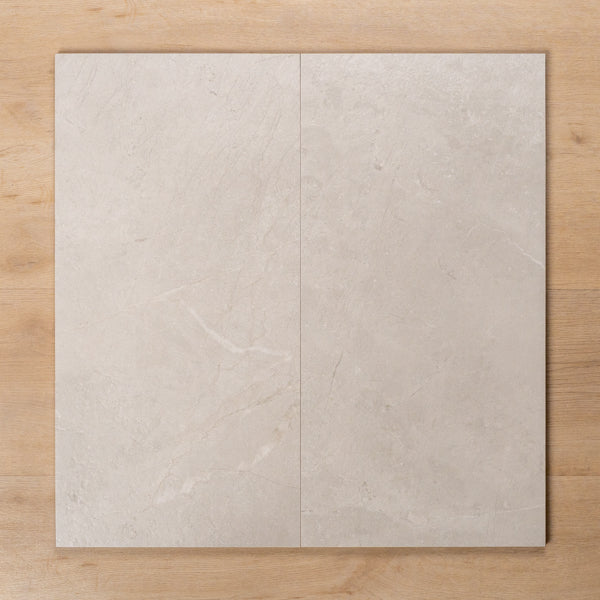Casuarina White Honed Porcelain Tile 300x600mm Double - The Blue Space