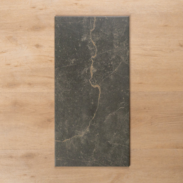 Avalon Charcoal Matt P2 Porcelain Tile 300x600mm - The Blue Space