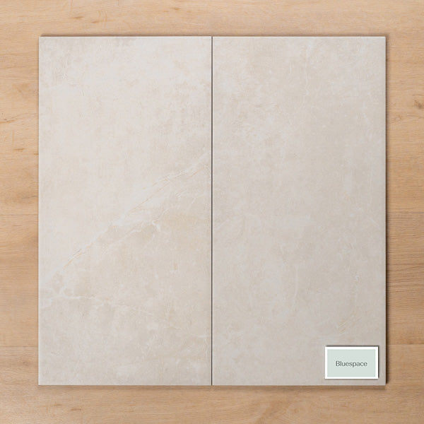 Avalon White Matt P2 Porcelain Tile 300x600mm Double - The Blue Space