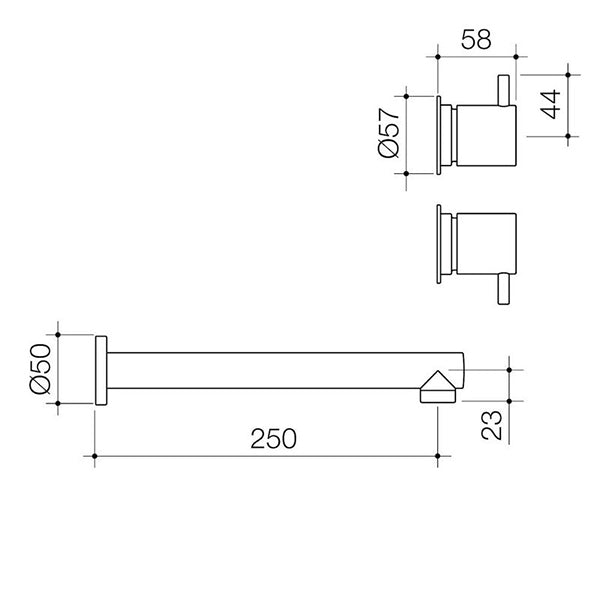 Caroma Coolibah Contemporary Lever Bath Tap Set by Caroma - The Blue Space