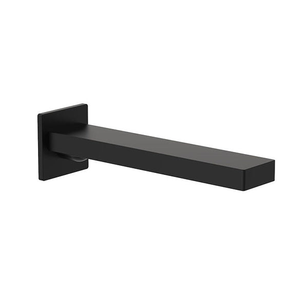 Clark Square Wall Basin/Bath Outlet 220mm - Matte Black - The Blue Space