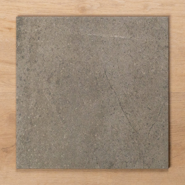 Burleigh Grey Matt Cushioned Edge Porcelain Tile 300x300mm - The Blue Space