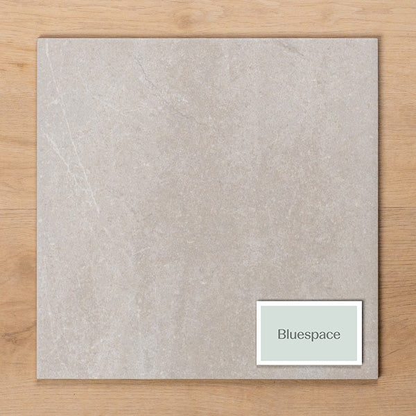 Burleigh Silver Matt Cushioned Edge Porcelain Tile 300x300mm - The Blue Space