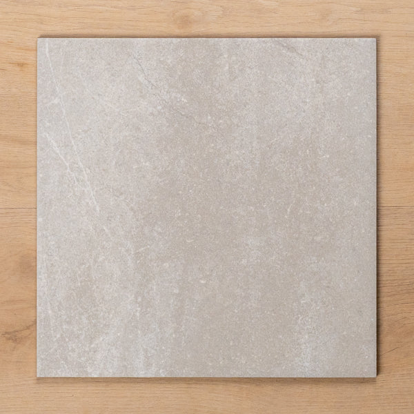 Burleigh Silver Matt Cushioned Edge Porcelain Tile 300x300mm - The Blue Space