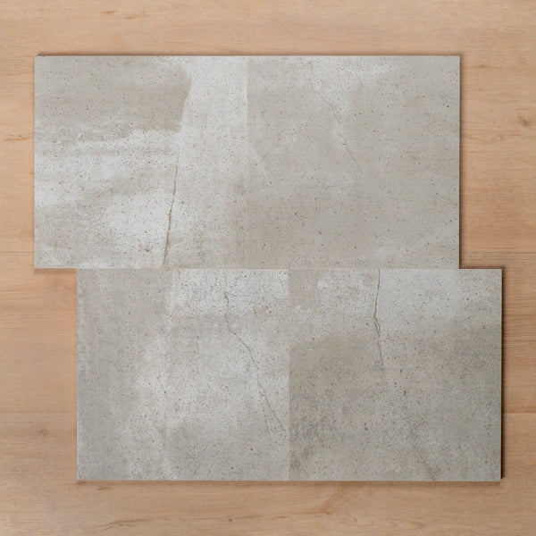 Discovery Urban Grey Matt Rectified Ceramic Tile 300x300mm Offset Pattern - The Blue Space