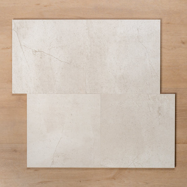 Discovery Silver Pearl Matt Rectified Ceramic Tile 300x300mm Offset Pattern - The Blue Space